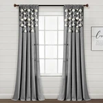 Lush Decor Boho Pom Tassel Linen Textured Window Curtain Panel, Single 52... New. Price: $67.87.