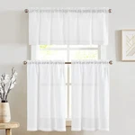 Jinchan Linen Kitchen Curtains And Valance Set Tier 36 Length F... New. Price: $33.43.