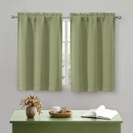 2PCS White Kitchen Curtains Tier Inch Length Short For Small Window 30"WX36"L New. Price: $15.99.