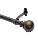 Elrene Home Fashions Cordelia 28" - 48" Adjustable Rod, Antique Bronze New. Price: $38.99.