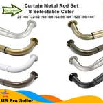 Pro Energy Saving Wrap Around Black Out Return Window Curtain Metal Rod Set Us New. Price: $36.76.