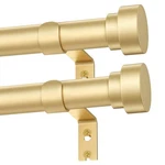 Pack Gold Curtain Rods For Windows 32 To 60 Inch, Heavy Duty Ad... New. Price: $49.37.