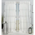 Exclusive Home Demi Light Filtering Hidden Tab Top Curtain Panel Pair, 54"X84... New. Price: $32.23.