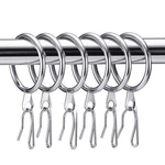 Hotop 30 Pcs Metal Drapery Curtain Rings 0.98/1.26/1.65 Inch Interior Diameter New. Price: $22.99.