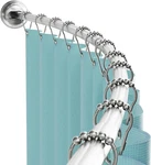 Zenna Home Curved Shower Curtain Rod, No Drill, 50-72 Inch Adjustable Tension New. Price: $59.59.