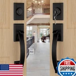 Goldenwarm Double Front Door Lock Set Oil Rubbed Bronze Handle New. Price: $186.96.