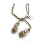 Double Glass Ball Tassel Tie Back In Gold By Trimland New. Price: $13.97.