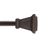 Kenney Seville 5/8" Standard Decorative Window Curtain Rod 48- 86 2 Pieces Nwt New. Price: $31.99.