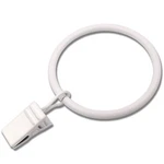 Weekseight Pack White Curtain Rings With Clips, 1.7" D Set Of 20, New. Price: $17.30.