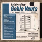 Builders Edge Square Gable Vent 12"X12" Parchment (off White) Beige 120051212034 New. Price: $27.99.