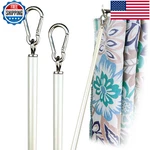 Ooowow 46 2 Pack Pearl White Iron Curtain Pull Wand - Inches Shy Of 48 New. Price: $60.39.