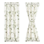 Vogol Beige Curtains For Door Windows, 25"W X 40"L (pack Of 1), Green Vine New. Price: $20.39.