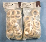 1" Wood Pole Rings W/eyelet-graber 2 Packages Of 16 Each-# 3-365-0 Nos New. Price: $22.00.