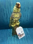 River Of Goods Parrot Statue Artistic Designs Crackle Glass Mosaic Tropical Bird New. Price: $39.99.