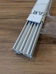 2 Ikea Kvartal Curtain Triple Track Rails Aluminum 55" 800.793.63, 16044 (140CM) Open. Price: $95.00.