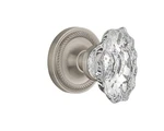 Nostalgic Warehouse Rope Rosette With Chateau Knob Privacy 2.375" Satin Open. Price: $80.63.