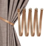 Home Queen Faux Leather Curtain Tiebacks, Pu Holdbacks For Drapes With Taupe New. Price: $24.75.