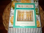 Waverly Lemon Zest 2 Pc. Rod Pocket Window Tier Curtain Pair New. Price: $19.95.