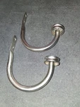 Cap Curtain Holdback, Silver Color - Set Of Two Brackets Used. Price: $7.99.