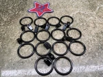 Ivilon Drapery Curtain Rings - Clips For Panels 1.7", Set 14 Open. Price: $8.95.