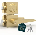 Mega Handles Schein Entry Door & Deadbolt Lock - 1 Pack Reversible Hea.... Price: $96.78.