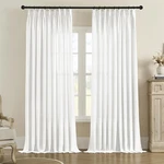 Maswond Extra Wide Pinch Pleated Semi Sheer Curtains 100W 108L Inches, Extr... Used. Price: $97.90.
