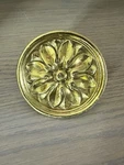 Victorian Brass Drapery Holdback Rosette 3.25 Curtain Tieback. Price: $30.95.
