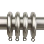 Rod Desyne 1-3/4 In. Decorative Plastic Rings Satin Nickel With Eyelets 10 Pack New. Price: $11.54.