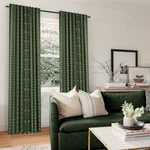 2 Panels Lino Rosa Dark Olive Green Curtains For Bedroom Boho Open. Price: $49.00.
