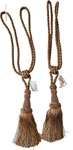 Versailles Camel Chelsea Tie Back 24 Woven Drapery Tassels Curtain Set Of New. Price: $12.99.