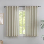 Beige Burlap Linen Textured Curtains & Drapes For Children' Bedroom 63 Inch L... New. Price: $37.38.