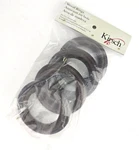 Kirsch Wood Trends 2" Ribbed Rings 5502EG841 Coffee Use With Pole Set New. Price: $15.00.