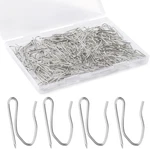 Mowpog 140 Pcs Metal Curtain Hooks For Drapes, 1.2 Rustproof Drapery Pins New. Price: $22.17.