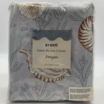 Beach Coastal Fabric Shower Curtain Shells Coral Gray Silver Jc Penney 72X72" New. Price: $24.95.