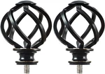 Kamanina Replacement Finials For 1 7/8 Inch Curtain Rods, Twisted Cage X2 New. Price: $17.84.