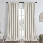 Joydeco White 100% Blackout Curtains 72 Inch Panels, Luxury Thermal V... New. Price: $51.61.