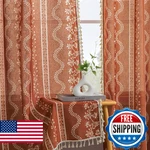 Lino Rosa 72 Inch Sheer Boho Curtains Living Floral Linen Tassel Bathroom New. Price: $57.47.