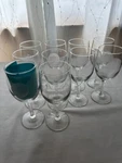 Set Of 10 Whole Foods Wine Glasses - Engraved Rocky River (ohio) Used. Price: $34.95.