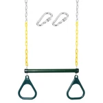 Take Me Away 18'' Trapeze Swing Bar Rings 48'' Heavy Duty Plastic Coated Chains New. Price: $38.37.