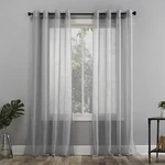 Emily Sheer Voile Grommet Curtain Panel, 59"W X 84"L (pack Of 1) Silver Gray New. Price: $16.83.