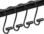 Shower Curtain Hooks Rings,set 24 Rustproof Metal For Black New. Price: $17.99.