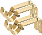 Jushengxmx Curtain Bracket Set Of 4, Gold, Metal, Wall Mount, Adjustable For ... New. Price: $26.37.