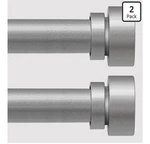 Lootkell Set Of Modern Silver Curtain Rods Windows 28X48 Adjust.length 1 Inch Open. Price: $28.99.