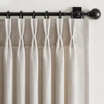 Drapenova Oatmeal Beige Pinch Pleated Curtains 84 Inches Long For Living Room... New. Price: $48.99.