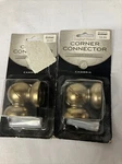 2 Pack Cambria Premier Corner Connector Warm Gold Use W/ 1-1/8COMPLETE Rods New. Price: $15.12.