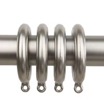 Satin Nickel Decorative Eyelet Rings 1.75 Inch Inner For Curtain Rods New. Price: $27.30.