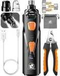 Lopsic Ultra Quiet Dog Nail Grinder Kit With Led Lights And Adjustable Speed New. Price: $32.89.