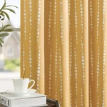 Jinchan 95% Blackout Boho Curtains 84 Inches Long Mustard Moon Phases Printed... New. Price: $68.29.