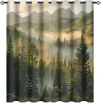 Misty Forest Blackout Curtains Bedroom Living Room, Sunset Mountain Natural New. Price: $39.47.