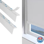 Zstarr Blackout Light Blockers Side Tracks For Window Shades Pvc 58" 2-PCS New. Price: $69.52.